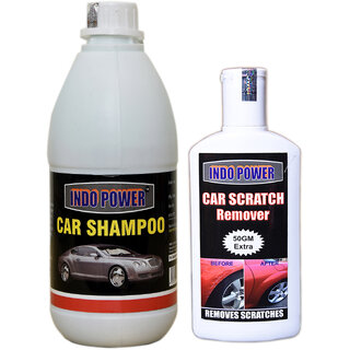 Indo Power Car Shampoo  500Ml+  Scratch Remover 200Gm.