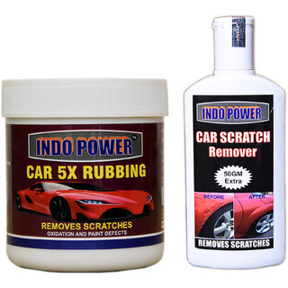 Indo Power Car 5X Rubbing 250Gm+ Scratch Remover 200Gm. Indo Power Car 5X Rubbing 250Gm+ Scratch Remover 200Gm.