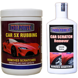 Indo Power Car 5X Rubbing  1 Kg.+  Scratch Remover 200Gm.