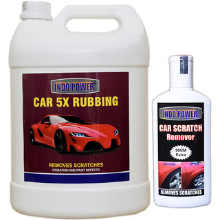                       Indo Power Car 5X Rubbing  5 Kg.+  Scratch Remover 200Gm.                                              