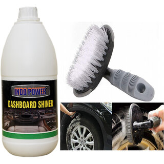                       Indo Power Dashboard Shiner 1Ltr.+All Tyre Cleaning Brush_X000D_                                              