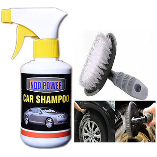 Indo Power Car Shampoo Gun 250Ml.+All Tyre Cleaning Brush Indo Power Car Shampoo Gun 250Ml.+All Tyre Cleaning Brush