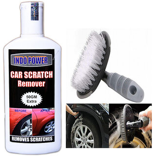 Indo Power Car Scratch Remover 200Gm.+All Tyre Cleaning Brush Indo Power Car Scratch Remover 200Gm.+All Tyre Cleaning Brush