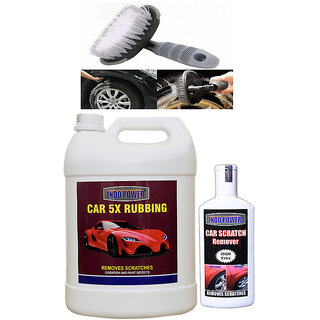 Indo Power Car 5X Rubbing 5 Kg.+ Scratch Remover 200Gm.+All Tyre Cleaning Brush Indo Power Car 5X Rubbing 5 Kg.+ Scratch Remover 200Gm.+All Tyre Cleaning Brush