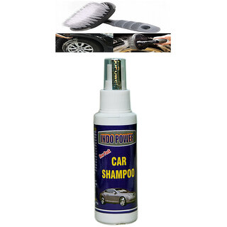Indo Power Car Shampoo 100Ml.+All Tyre Cleaning Brush Indo Power Car Shampoo 100Ml.+All Tyre Cleaning Brush