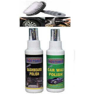 Indo Power Dashboad Polish 100Ml.+Car Wax Polish 100Ml.+All Tyre Cleaning Brush Indo Power Dashboad Polish 100Ml.+Car Wax Polish 100Ml.+All Tyre Cleaning Brush