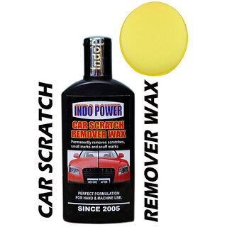                       Indo Power Car Scratch Remover Wax 100Ml.+ One Foam Applicator Pad.                                              