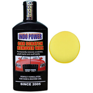 Indo Power Car Scratch Remover Wax 100Ml.+ One Foam Applicator Pad. Indo Power Car Scratch Remover Wax 100Ml.+ One Foam Applicator Pad.