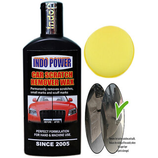                       Indo Power Car Scratch Remover Wax 100Ml.+ One Foam Applicator Pad.                                              