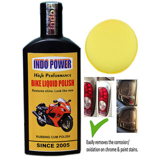                       Indo Power Bike Liquid Polish( High Performance) 100Ml.+ One Foam Applicator Pad.                                              