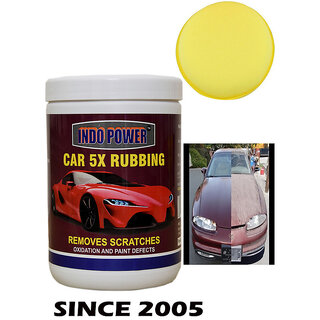                       Indo Power Car Wax 5X Rubbing  1 Kg.+ One Foam Applicator Pad.                                              
