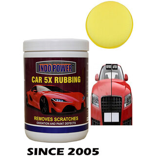                       Indo Power Car Wax 5X Rubbing  1 Kg.+ One Foam Applicator Pad.                                              