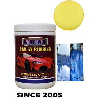                       Indo Power Car Wax 5X Rubbing  1 Kg.+ One Foam Applicator Pad.                                              