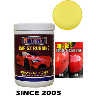                      Indo Power Car Wax 5X Rubbing  1 Kg.+ One Foam Applicator Pad.                                              