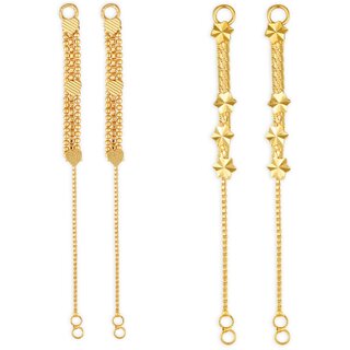 1gram gold Plated Kanchain Ear chain earcuff Ear to Ear Combo for Women & Girls 1gram gold Plated Kanchain Ear chain earcuff Ear to Ear Combo for Women & Girls