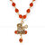 Rudraksha trishul Damru om nam shiv mala pendant chain for men [VFJ1356PG-RUDRA ]