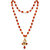 Rudraksha trishul Damru om nam shiv mala pendant chain for men [VFJ1358PG-RUDRA ]
