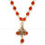 Rudraksha trishul Damru om nam shiv mala pendant chain for men [VFJ1362PG-RUDRA ]