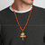 Jai mahakaal Rudraksha Damru mala pendant chain for men [VFJ1363PG-RUDRA ]