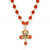 Jai mahakaal Rudraksha Damru mala pendant chain for men [VFJ1363PG-RUDRA ]