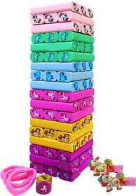 Wooden Tower Pull Block Out and Stack Carefully ON TOP 54 PECS FOR CHILDREN