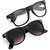 Adam Jones Pack Of 2 29k Black Transparent Wayfarer Uv Protected Sunglasses For Men