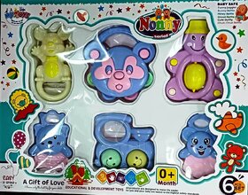 HINATI Noony Series Baby safe rattle set of 6 pcs.