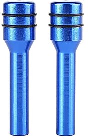 2PC Aluminum Interior Door Lock Knob Pull Pin Universal for Car SUV Van Truck (Blue 2PC Door Lock PIN)