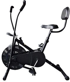 Speed Fitness Air Bike for Exercise Cycle for Home Gym - Dual Action for Full Body Workout - Adjustable Resistance,