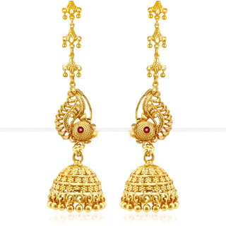                       Gold Plated   Kanchain Earring for Women and Girls ( Pack of 1 pair Kanchain Earring) VFJ1492ERG                                              