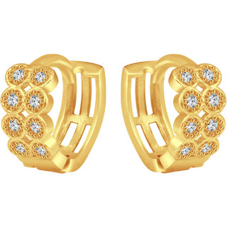                       Alloy Gold Plated Bali Hoop Earring Dangle Earring Earring for Women and Girls  [VFJ1558ERG]                                              