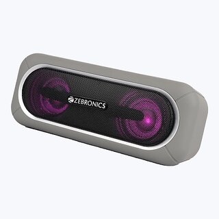                       ZEBRONICS Zeb-Delight 20 10 W Bluetooth Speaker (Grey, Mono Channel)                                              