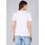Perfect Fashion Printed Women Round Neck White T-Shirt