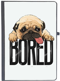 UDNAG Ruled Notebook Diary 'Pug | Pug Bored', [A5 80Pages 80GSM]