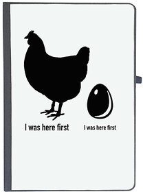 UDNAG Ruled Notebook Diary 'Chicken & egg | Story of Chicken and Egg', [A5 80Pages 80GSM]