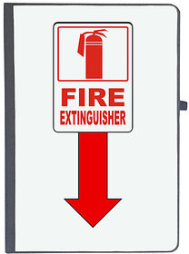 UDNAG Ruled Notebook Diary 'Fire Extinguisher', [A5 80Pages 80GSM]