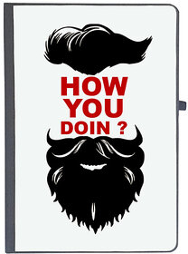 UDNAG Ruled Notebook Diary 'Beared | How you doing', [A5 80Pages 80GSM]