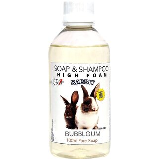 CERO Bubblegum perfumed high Foam Shampoo for Rabbit, 100 Pure soap (200ml)