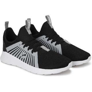                       Puma Mens Anzarun Lite V3 Black-limestone White Sports Shoe                                              