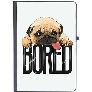 UDNAG Ruled Notebook Diary 'Pug | Pug Bored', [A5 80Pages 80GSM]