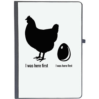 UDNAG Ruled Notebook Diary 'Chicken & egg | Story of Chicken and Egg', [A5 80Pages 80GSM]
