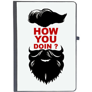 UDNAG Ruled Notebook Diary 'Beared | How you doing', [A5 80Pages 80GSM]