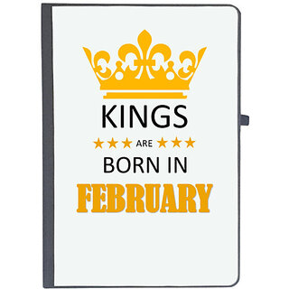                       UDNAG Ruled Notebook Diary 'Birthday | Kings are born in February', [A5 80Pages 80GSM]                                              