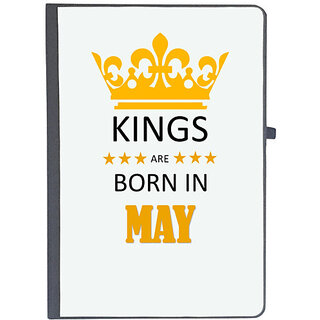                       UDNAG Ruled Notebook Diary 'Birthday | Kings are born in May', [A5 80Pages 80GSM]                                              