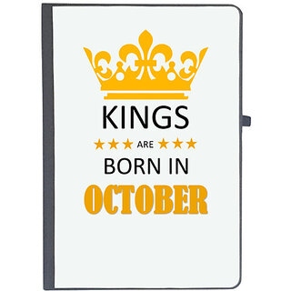                       UDNAG Ruled Notebook Diary 'Birthday | Kings are born in October', [A5 80Pages 80GSM]                                              