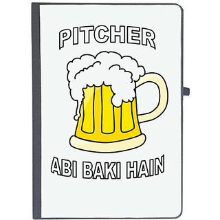                      UDNAG Ruled Notebook Diary 'Dialogue | Pitcher abhi baki hai', [A5 80Pages 80GSM]                                              