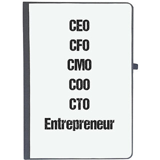                       UDNAG Ruled Notebook Diary 'Corporate Titles | CEO CFO CMO COO CTO', [A5 80Pages 80GSM]                                              