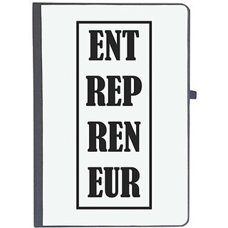                      UDNAG Ruled Notebook Diary 'Entrepreneur | ENT REP REN EUR | Entrepreneur', [A5 80Pages 80GSM]                                              