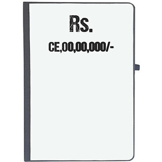                       UDNAG Ruled Notebook Diary 'Rs. CE,00,00,000/-', [A5 80Pages 80GSM]                                              