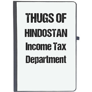                       UDNAG Ruled Notebook Diary 'Income Tax Department | Thugs of hindostan income tax department', [A5 80Pages 80GSM]                                              